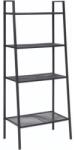 Mobikon Raft 4 polite din metal negru Aldea 60x35x148 cm (0000272011)