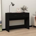 vidaXL Măsuță consolă, negru, 100x39x75 cm, lemn compozit (816777) Masa de cafea