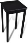 vidaXL Masă de bar din MDF, negru, 55 x 55 x 107 cm (240379) - vidaxl