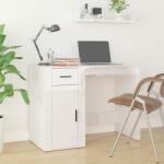 vidaXL Birou, alb extralucios, 100x49x75 cm, lemn prelucrat (816786)