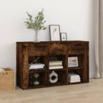 vidaXL Servantă, stejar fumuriu, 100x30x59, 5 cm, lemn compozit (821009) Comoda