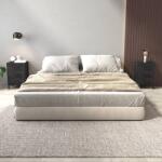 vidaXL Noptiere, 2 buc. , negru, 40x30x55 cm, lemn masiv de pin (3120341)