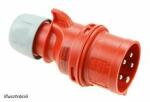 PCE Ipari dugvilla lengő 3P+N+E fázisfordító 32A 5P 400V(50+60Hz) piros IP44 műanyag Shark PCE - 7025-6 (7025-6)