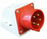 PCE Ipari dugvilla 3P+N+E falonkívüli 16A 400V(50+60Hz) piros műanyag ferde csavaros PCE - 515-6 (515-6)