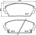 TEXTAR set placute frana, frana disc TEXTAR 2617701 (2617701)