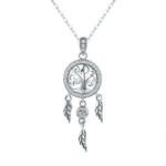 BeSpecial Colier argint reglabil cu Dream Catcher cu Copacul Vietii (CST0018)