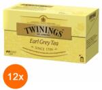 TWININGS Set 12 x 25 Pliculete Ceai Negru Earl Grey Twinings