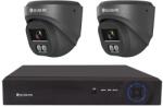 Securia Pro kamerarendszer NVR2CHV4S-B DOME smart, fekete Felvétel: merevlemez nélkül