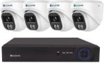 Securia Pro kamerarendszer NVR4CHV4S-W DOME smart, fehér Felvétel: merevlemez nélkül