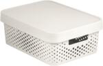 Keter Infinity Dots 11L doboz, fehér, tetővel (229167) - epenta
