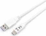 Equip 128362 USB-A apa - USB-C apa 3.2 kábel - Fehér (1m) (128363)