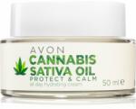 Avon Cannabis Sativa Oil Protect & Calm cremă hidratantă cu ulei de canepa 50 ml