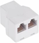 Cabletech Adaptor 8p8c mama 2 x 8p8c mama alb (TEL0022-2)