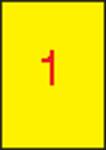 APLI Etikett, 210x297 mm, színes, APLI, sárga, 100 etikett/csomag (LCA11838) - iroda24