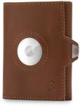 Slimpuro TRYO Trifold Airtag Wallet, 12 carduri, buzunar pentru monede, 9, 2 x 2, 2 x 7, 5 cm (L x l x Î), protecție RFID (423AirtagBrown) (423AirtagBrown)