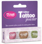 TyToo TyToo: Rózsaszín, arany és pezsgő színű csillámpor szett 3x2, 5ml (CTPS0019)