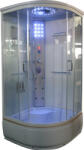 Aqualife Hátfalas masszázs zuhanykabin 90x90x221cm íves, fehér, Brill 8810A Aqualife (16866)
