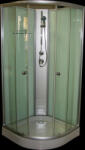 Aqualife Hátfalas zuhanykabin 80x80x195cm íves, fehér, Opal 508C Aqualife (28514)