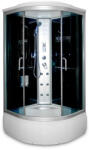 Aqualife Hátfalas masszázs zuhanykabin 90x90x215cm íves, fekete, Brill 8810A Aqualife (78)