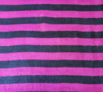  Lila - sötétkék csíkos acryl textil - 150 cm