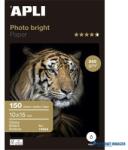 APLI Fotópapír, tintasugaras, 10x15 cm, 240 g, fényes, APLI "Photo Bright (LEAA11504) - kecskemetirodaszer