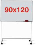 +Plus by Viamond Tabla magnetica multifunctionala pe stand mobil 90x120 cm, 1 fata, Premium (5 ani garantie) Tabla magnetica cu stand mobil Aluminiu 90x120 cm (61004103)