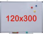 +Plus by Viamond Tabla alba magnetica, 120x300 cm Premium (7 ani Garantie) Tabla magnetica (Whiteboard) Aluminiu 120x300 cm (981152891)