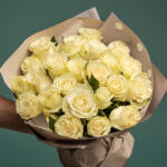 ImodFlowers Buchet de flori cu 25 trandafiri albi