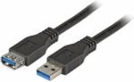EFB-Elektronik USB-A apa - USB-A anya 3.0 Hosszabbító kábel - Fekete (1m) (K5268SW.1)