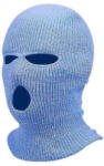 Balaclava - kötött szopó maszk 3 nyílással (kék) - szexaruhaz