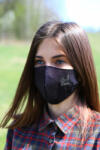 TETRAO mască facială de protecție din bumbac - neagră