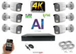 Monitorrs Security - 4K AI IP kamerarendszer 6 kamerával 8 Mpix WT - 6378K6
