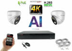 Monitorrs Security - 4K AI IP kamerarendszer 2 kamerával 8 Mpix WD - 6376K2