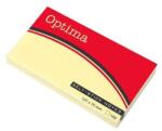 Optima Öntapadós jegyzet OPTIMA 75x127mm sárga 100 lap (22942) - fotoland