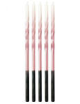 Godan Ombre Pink-White, Rózsaszín-Fehér tortagyertya, gyertya szett 5 db-os (MLG162028)
