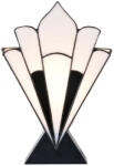 Clayre & Eef Veioza cu baza din polirasina neagra si abajur din sticla Tiffany 36x3x21 cm (5LL-6123)