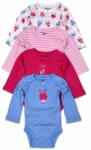 Pidilidi Body pentru sugari cu mânecă lungă 4 buc, Pidilidi, PD1003, fetiță - 62/68 | 3-6m