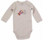 Pidilidi Body pentru sugari cu guler gri, Pidilidi, PD796 - 62/68 | 3-6m