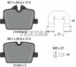 TEXTAR set placute frana, frana disc TEXTAR Q+ 2143301 (2143301)