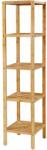 SONGMICS Fürdőszobai polc bambuszból, 5 szintes álló polc (BCB55Y)