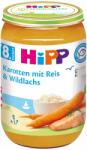 Hipp Био пюре Hipp - Моркови с ориз и дива сьомга, 220 g (6535) - ozone