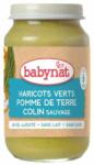 Babynat Био зеленчуково пюре Babynat - Зелен фасул, картофи и див хек, 200 g (3288130590685) - baby