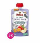 Holle 3x Holle Tropic Tiger Bio gyümölcspüré alma, mangó és maracuja, 100 g (8 m+) (VP-F101220)