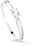 Cutie Diamonds Csillogó fehér arany eljegyzési gyűrű gyémánttal DZ8027-00-X-2 50 mm