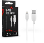 MaxLife USB - Lightning adat- és töltőkábel 1 m-es vezetékkel - Maxlife 8-PIN USB Cable - 5V/1A - fehér - nextelshop