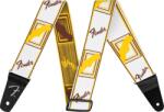 Fender Weighless Monogramm Strap White/Brown/Yellow