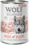 Wolf of Wilderness 24x400g Wolf of Wilderness Free-Range Meat Great Desert szabad tartású pulyka nedves kutyatáp