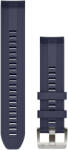 Garmin Curea Garmin Quickfit 22mm, silicon, albastru închis, cataramă argintie (MARQ 2)