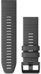 Garmin Curea Garmin QuickFit 26mm, silicon, gri închis, cataramă neagră (Fenix 7X/6X/5X, Tactix etc. )