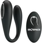 EROSPACE Stimulator Astro Remote Control, 12 Moduri Vibratii Puternice Erospace, Silicon, USB, Negru Vibrator
